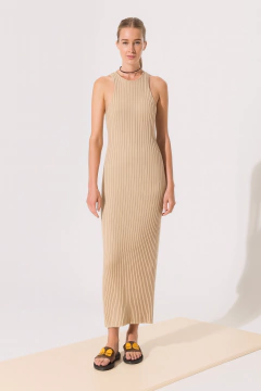 VESTIDO MASSIMO DUTI TEJIDO Y FORRADO S