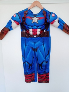 TRAJE CAPITAN AMÉRICA MUSCULOS 4T