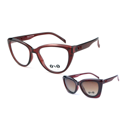 Óculos clipon ono itaúnas on0032 b4z bordô translúcido - comprar online