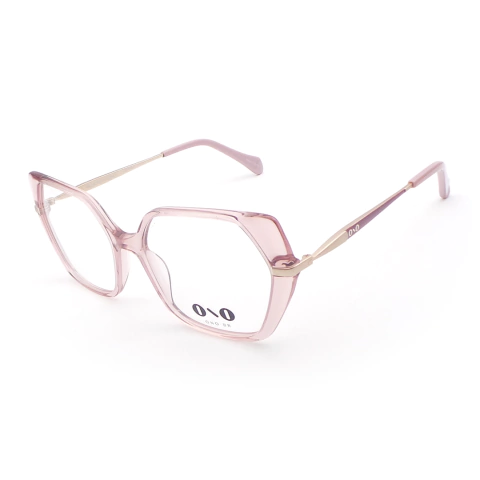 Óculos de grau ono on0029 r4o7 rosa claro translúcido