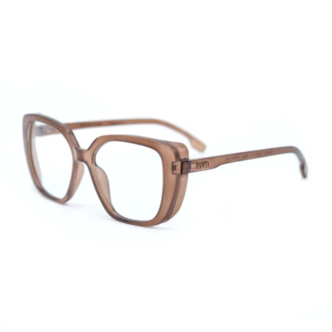 Óculos de grau ono bacutia on0009 m4o marrom translúcido