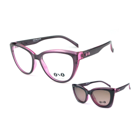 Óculos clipon ono Itaúnas on0032cp c4r vinho translúcido