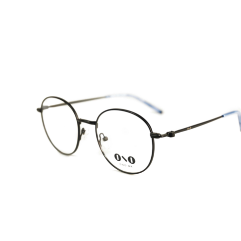 Óculos de grau ono on6032 p7m4 preto fosco c/ ponteira azul