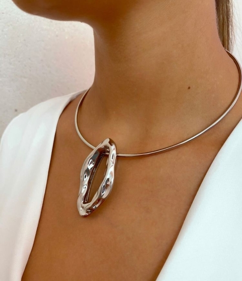 Choker Aro Pingente Orgânico