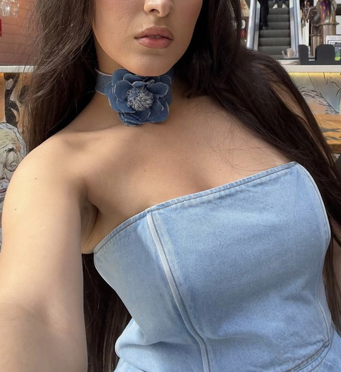 Choker Flor Jeans
