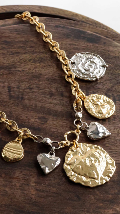 Colar Pingentes Pendurado