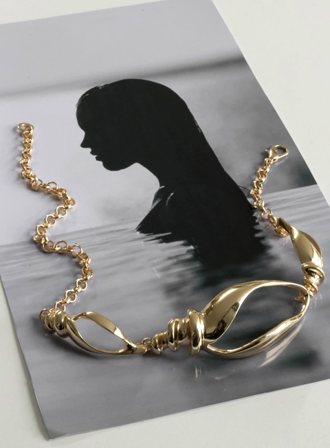 Choker Dourada Búzios