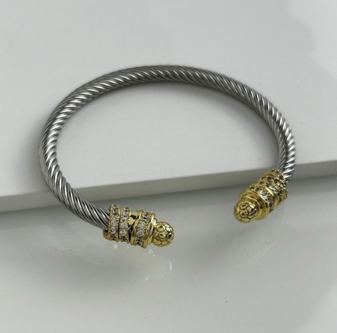 Bracelete Torçido Dois Banhos