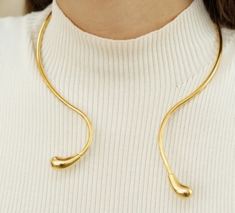Choker Ajustável Gota