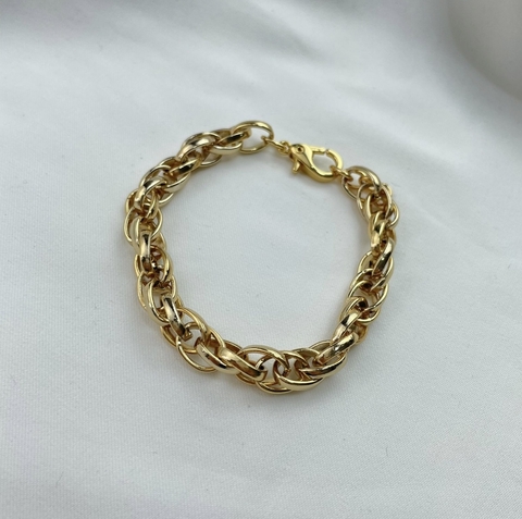Pulseira Trançada Verniz Italiano