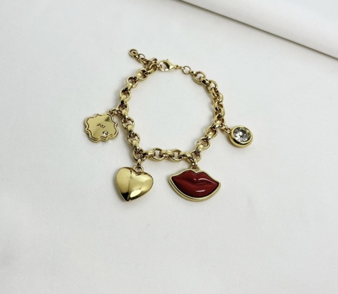 Pulseira Pingentes Boca