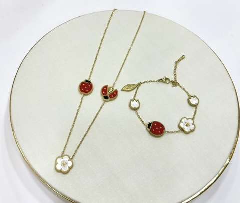 Conjunto Colar + Pulseira Aço