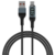 CABLE CARGA RAPIDA 66W USB A TIPO C VISOR DIGITAL MALLADO INTCO