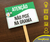 Placa de aviso na internet