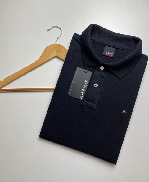 Camisa Polo Piquet Elastic Aram… black - comprar online