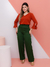 Calca pantalona em alfaiataria - Sara - comprar online