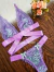Conjunto Polly Lilás Com Verde - Hedonê Lingerie