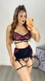Conjunto Geórgia Preto Com Pink