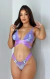 Conjunto Polly Lilás Com Verde