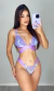 Conjunto Polly Lilás Com Verde - comprar online