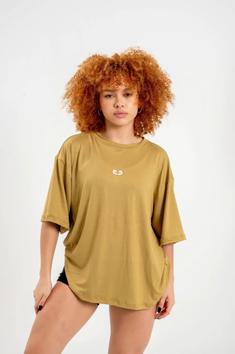 CAMISA OVERSIZED - cor:mostarda