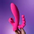 Vibrador Triplo Penetração Anal e Vaginal Com Sugador de Clitóris Recarregável Resistente a Água
