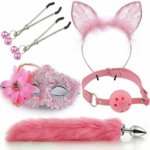 Kit plug anal + máscara
