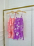 vestido camadas estampado