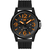 RELOJ PULSERA ANALOGICO NEGRO MALLA SILICONA CAT