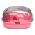 Gaiola Casinha Hamster Completa com Tampa Acrilica Rosa