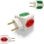 Pino Adaptador Elétrico 10A x 4Entradas Cubo