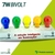Kit 10 Lâmpada Led Bulbo Cor 7W Citylumi Atacado na internet