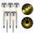 Kit com 5 Luminárias Solar Balizador Espeto 1,2v 6500k
