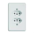 Tomada Interna Dupla 20A 250V Ilumi Pratika