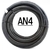 Manguera Mallada Nylon Negra x mt. AN4 - comprar online