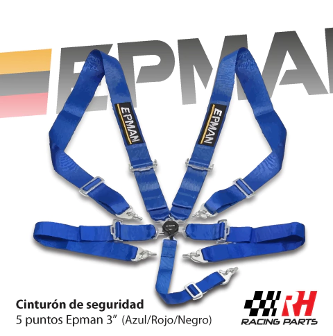 Cinturon Epman 5 puntas NO Homog Epman 3.00'' Azul