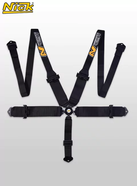 Cinturon Nick K-32 3" y 2" Apto Hans Negro