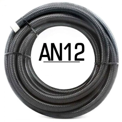 Manguera Mallada Nylon Negra x mt. AN12
