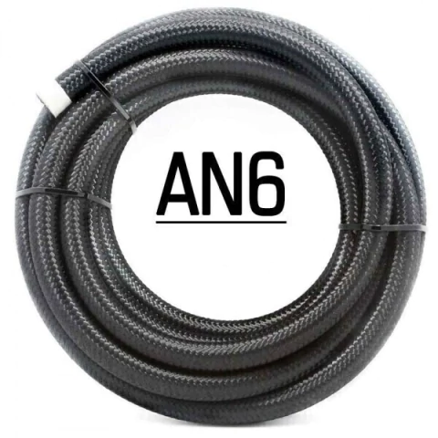 Manguera Mallada Nylon Negra x mt. AN6