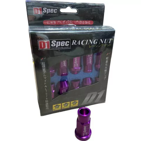 Tuercas de rueda 12 x 1.5 D1SPEC Violeta x 20u.