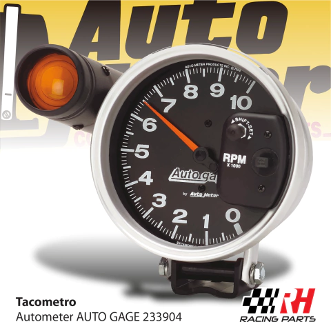 Tacometro Autogage 233904, Sport Comp Negro