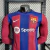 camisa-barcelona-I-home-2023-2024-manga-longa-jogador-nike-masculina-azul-vermelho-grena-th-sports-br
