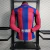 camisa-barcelona-I-home-2023-2024-manga-longa-jogador-nike-masculina-azul-vermelho-grena-th-sports-br