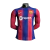 camisa-barcelona-I-home-2023-2024-manga-longa-jogador-nike-masculina-azul-vermelho-grena-th-sports-br