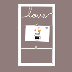 PORTA BROCHE LOVE 2 10X15