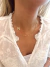 Colar letra lateral - Dourado - comprar online