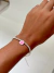 Pulseira bolinhas coração rosa - comprar online