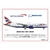 Perfil - Poster Boeing 787-800 British Airways