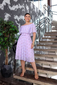 VESTIDO TULE ESTAMPADO 3691