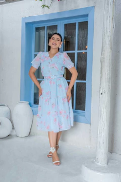 VESTIDO CHIFFON ESTAMPADO 3548